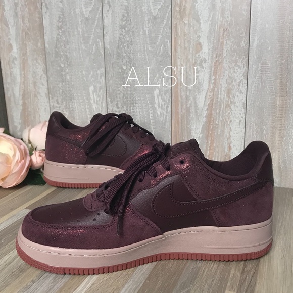 Nike Air Force 1’07 PRM Leather Burgundy Crush W - Picture 2 of 7